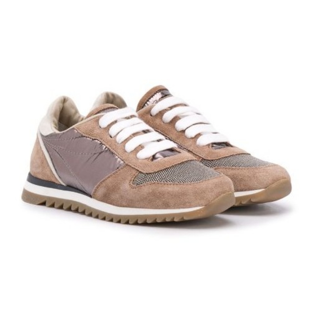 NWT Brunello Cucinelli Kids Panelled Low-top Sneakers